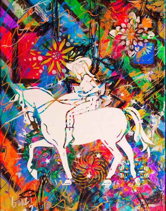 Caballo Blanco — painting by Gonz Veloz