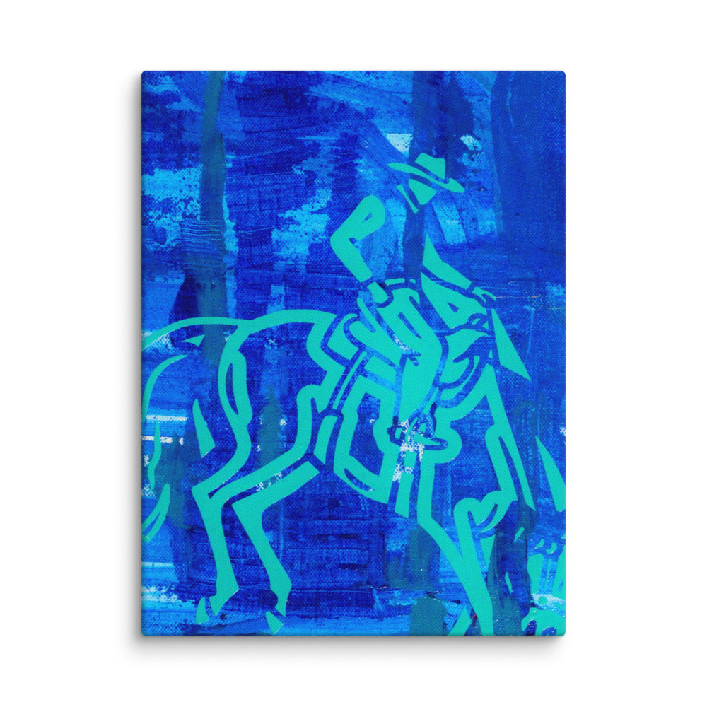 Vaquero Azul — canvas mockup