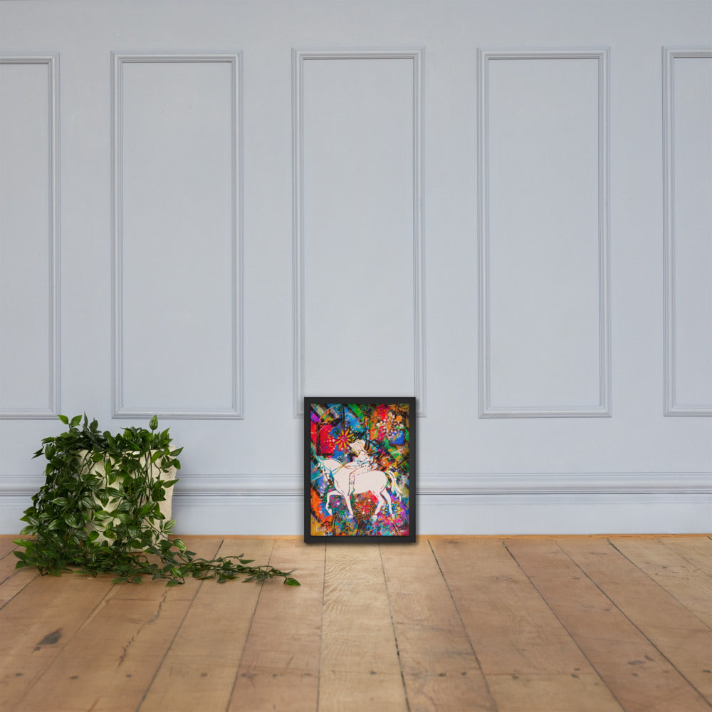 Caballo Blanco — framed poster mockup