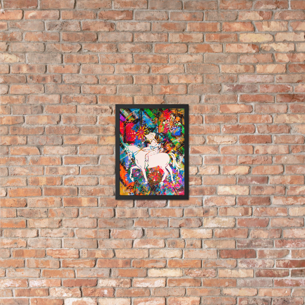 Caballo Blanco — framed poster mockup