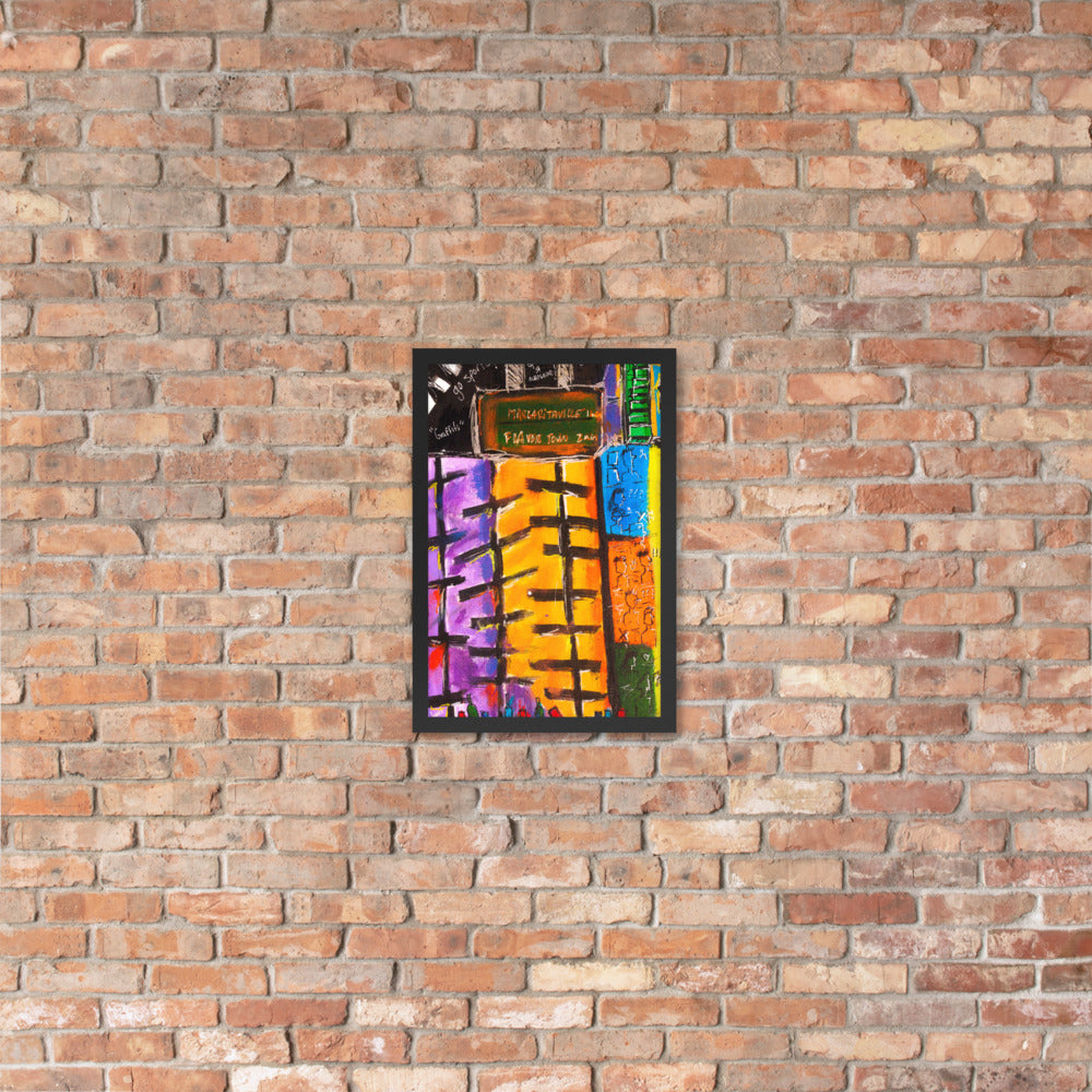 The Subway — framed poster mockup