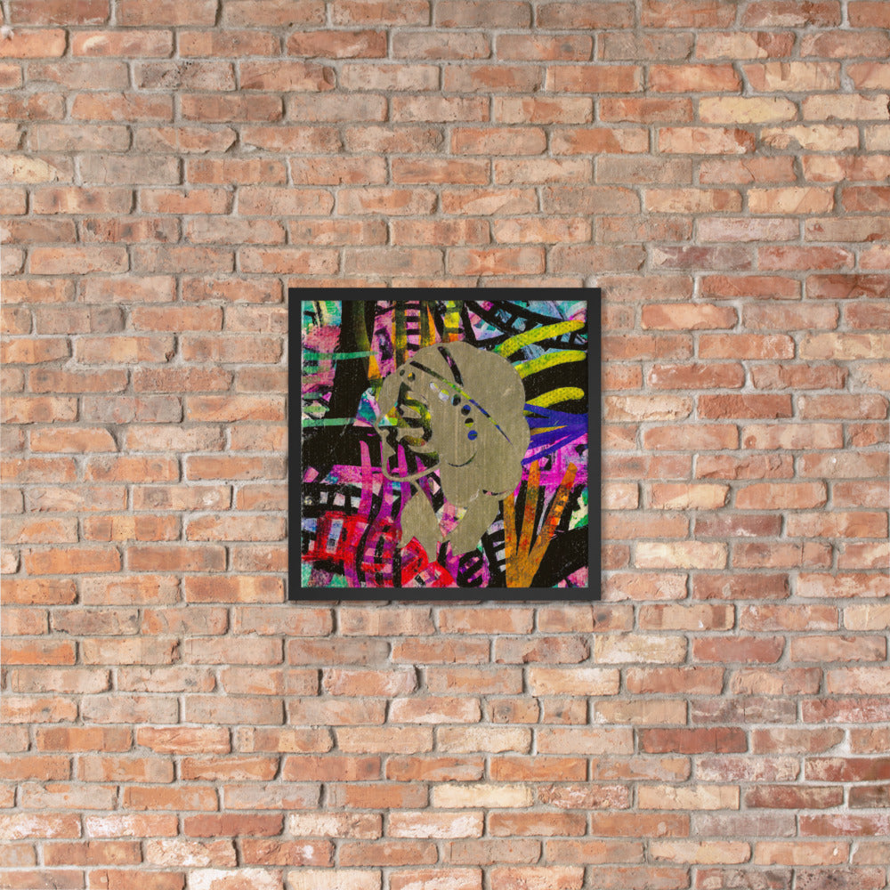 Lady — framed poster mockup