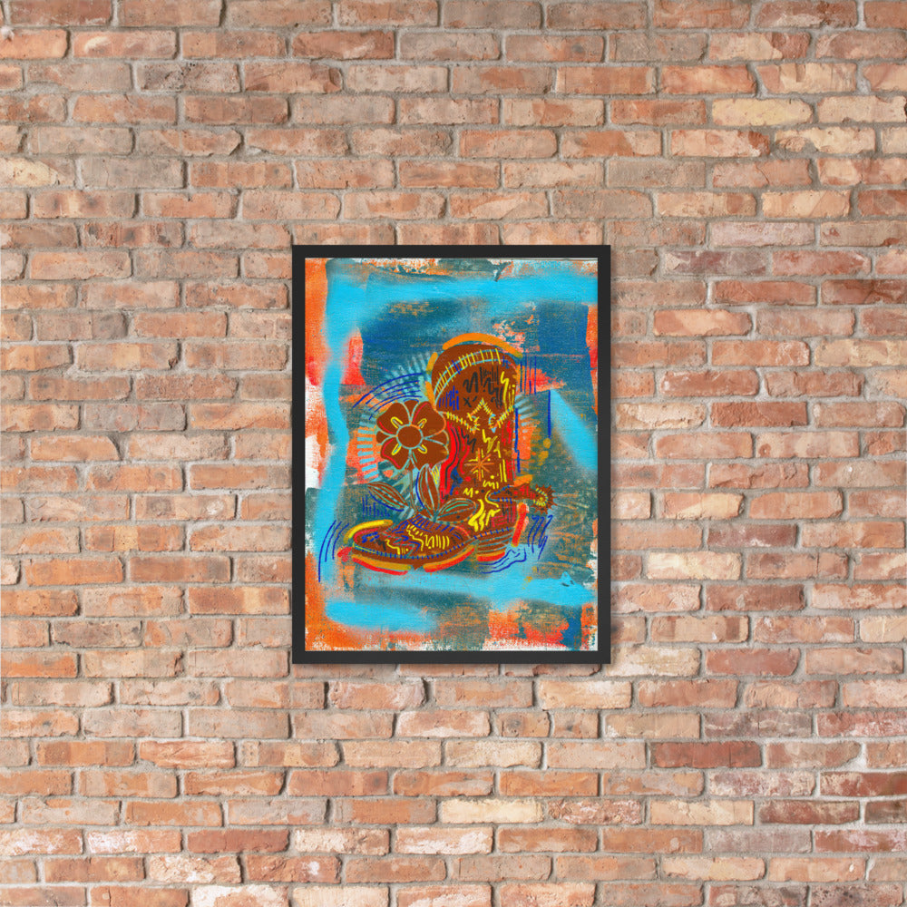 Boot — framed poster mockup