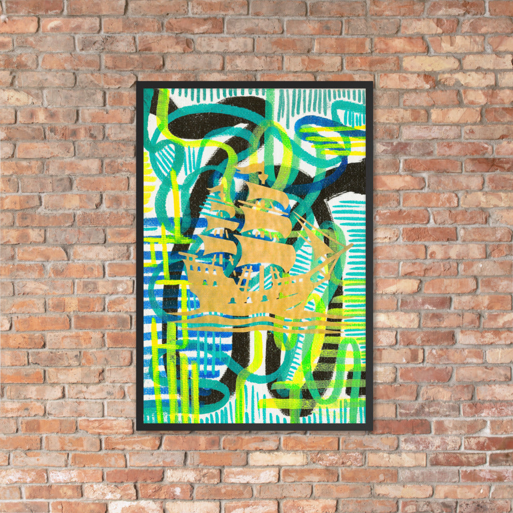 Ship — framed poster mockup