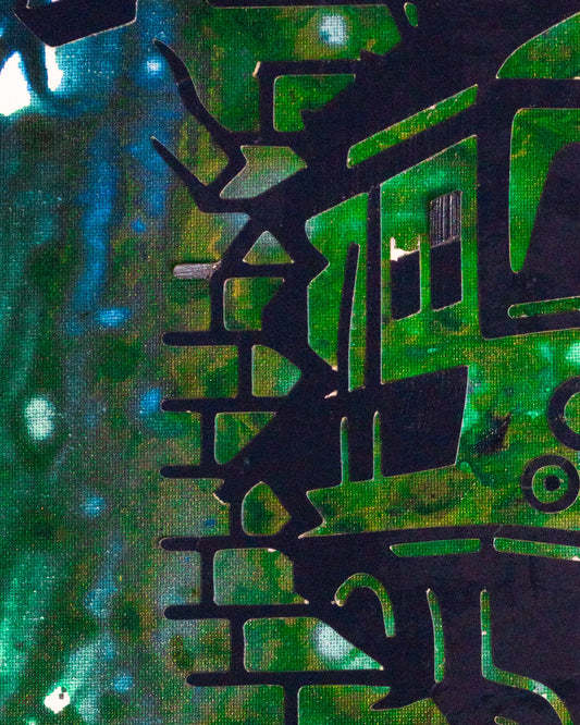 Green Line (Night) — detail