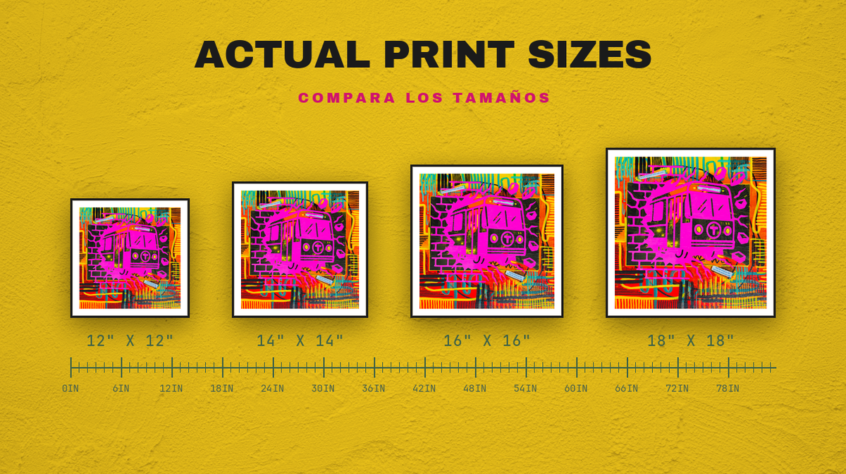 Pink Line — size chart