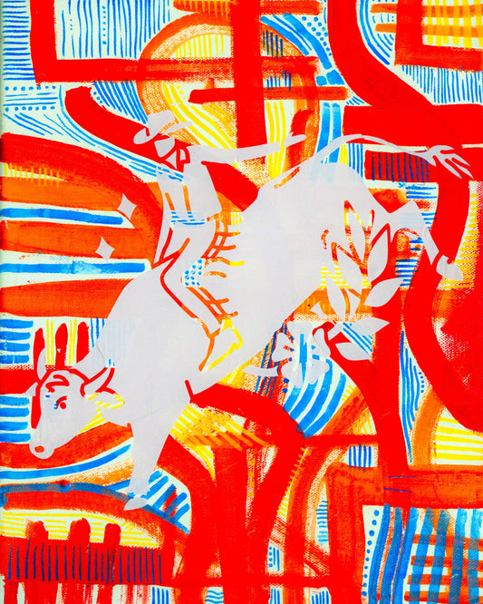The Bullrider — painting by Gonz Veloz