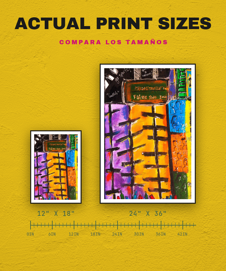 The Subway — size chart